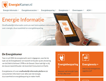Tablet Screenshot of energiekamer.nl